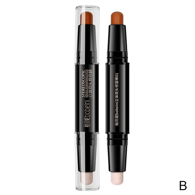 Baibeini Double-Ended Contouring Stick: Contouring, Brightening, Highlighting, and Concealing Pen